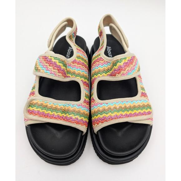 ABound Chance Platform Sandal Women's Yellow Clover Multi Size US8M - Picture 3 of 9